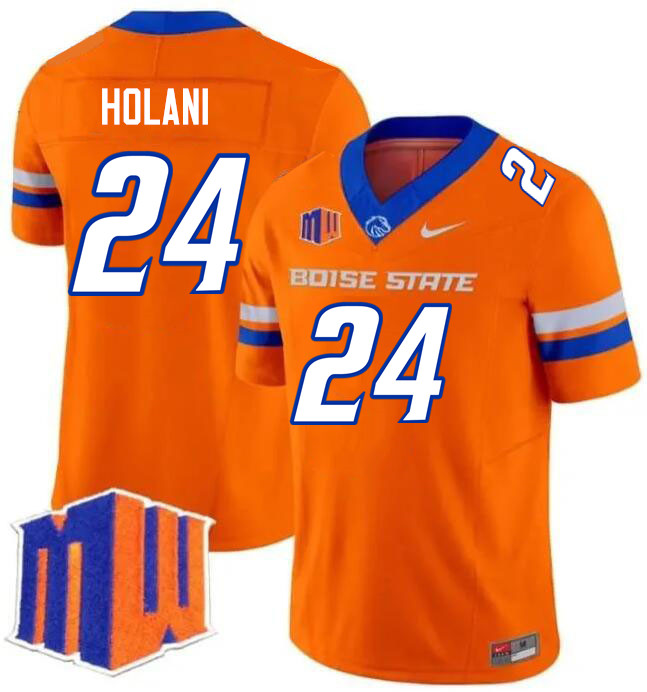 George Holani Jersey, Boise State Broncos #24 George Holani Football Jersey College Uniforms-Orange